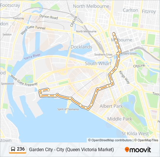 236 bus Line Map