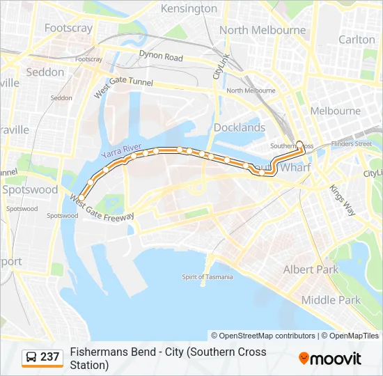 237 Bus Line Map