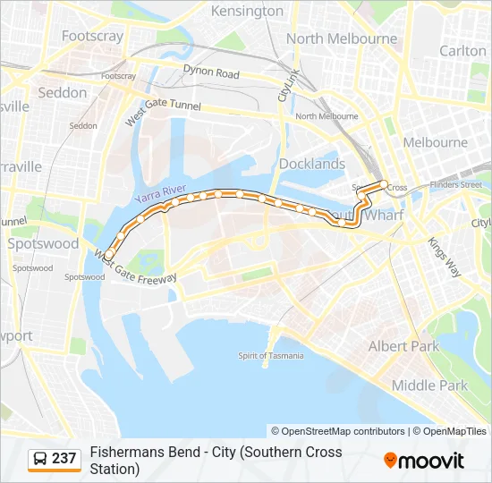 237 Bus Line Map