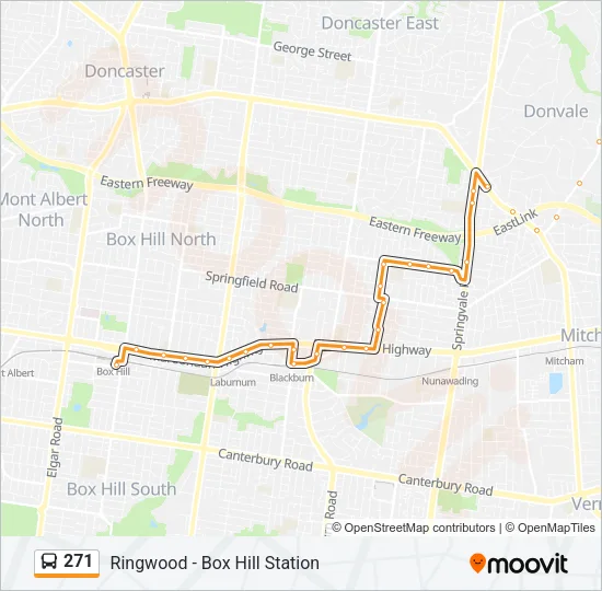 271 Bus Line Map