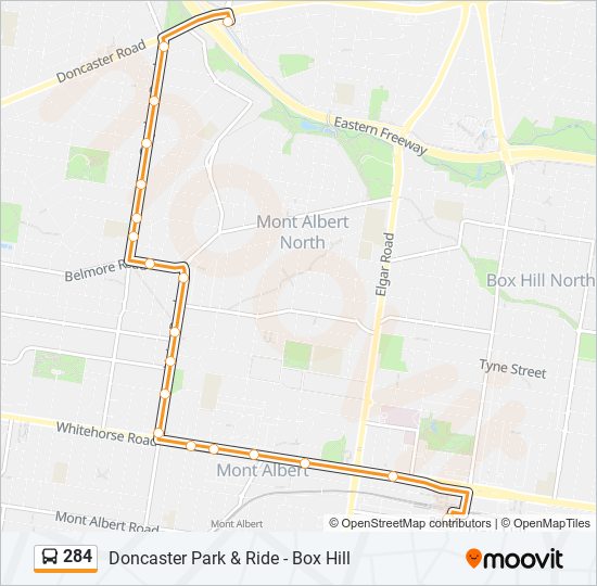 284 Route Schedules, Stops & Maps Doncaster Park & Ride (Updated)