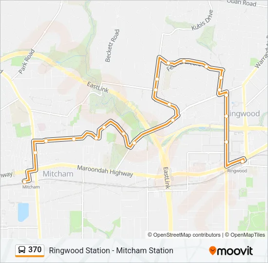 370 Bus Line Map
