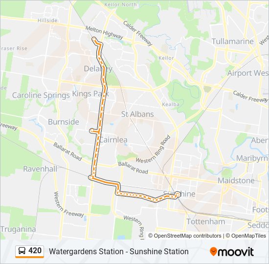 420 bus Line Map