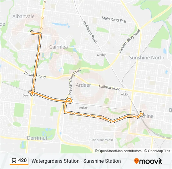 420 Bus Line Map