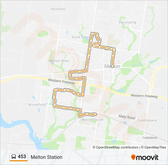453 Bus Line Map