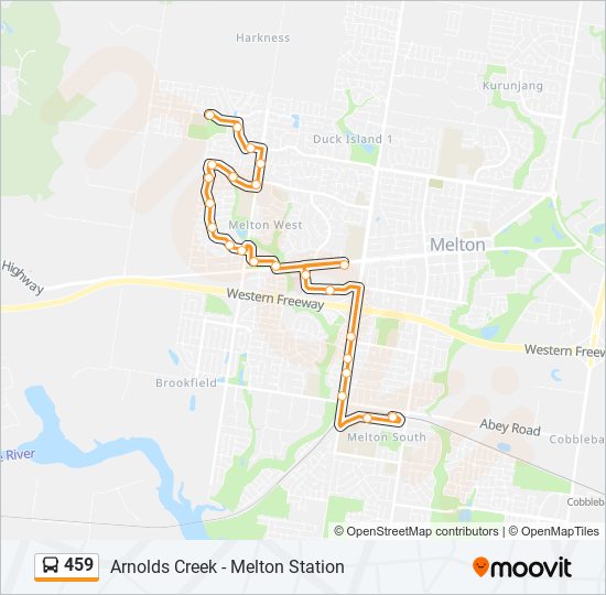 459 bus Line Map