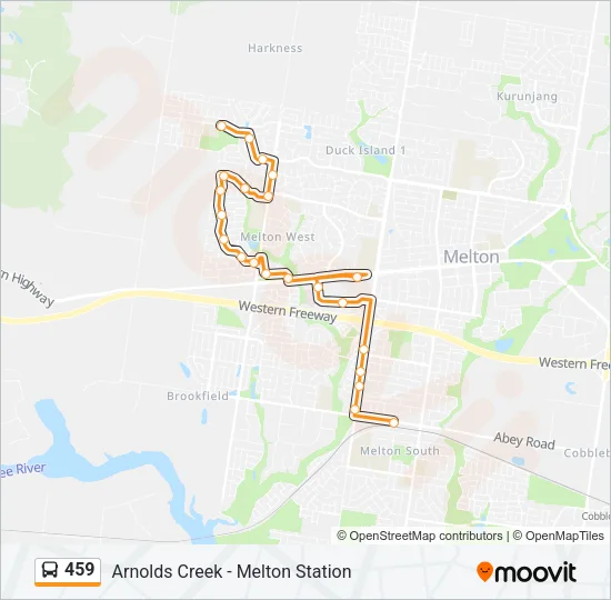 459 Bus Line Map