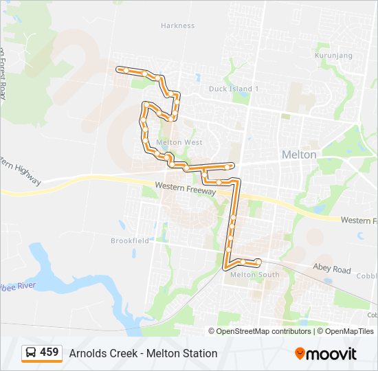 459 Bus Line Map