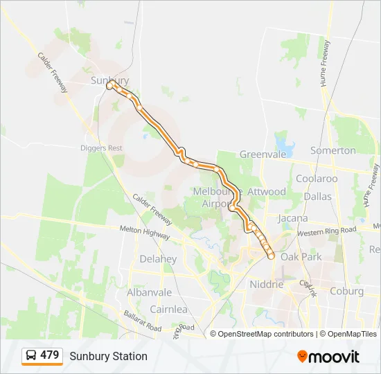 479 Bus Line Map