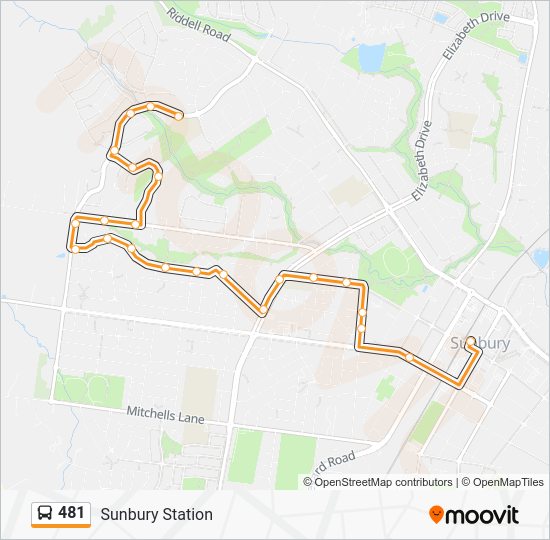 481 Route Schedules, Stops & Maps Sunbury (Updated)