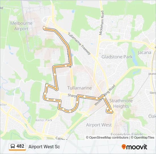 482 Bus Line Map