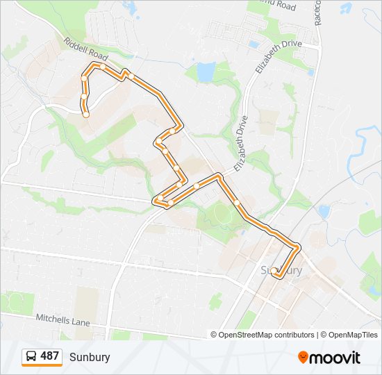 487 Route: Schedules, Stops &amp; Maps - Sunbury (Updated)