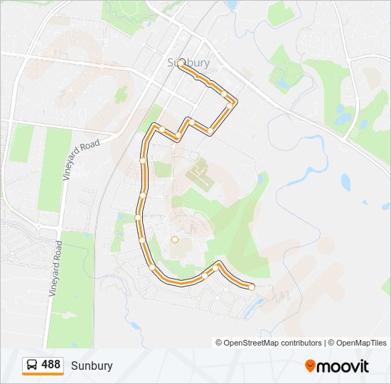 488 Route: Schedules, Stops &amp; Maps - Sunbury (Updated)