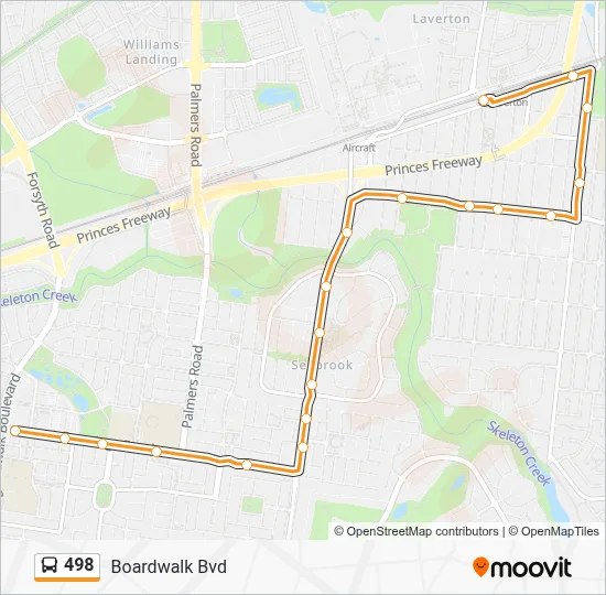 498 Route: Schedules, Stops & Maps - Boardwalk Bvd (Updated)