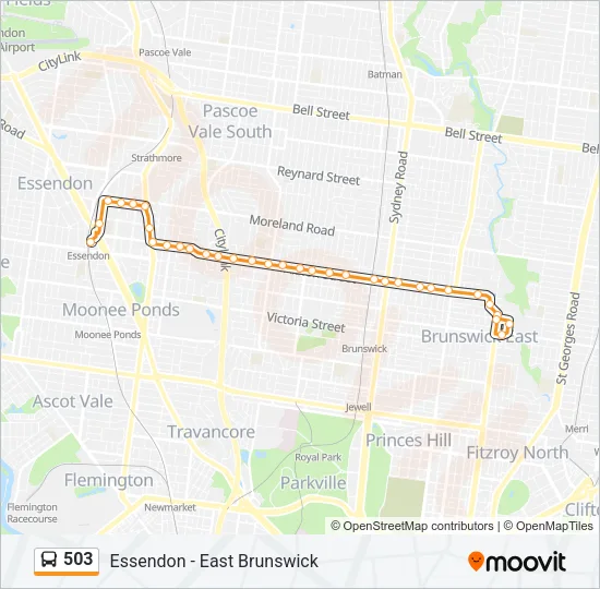 503 Bus Line Map