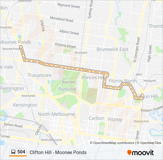 504 Route Schedules, Stops & Maps Moonee Ponds (Updated)