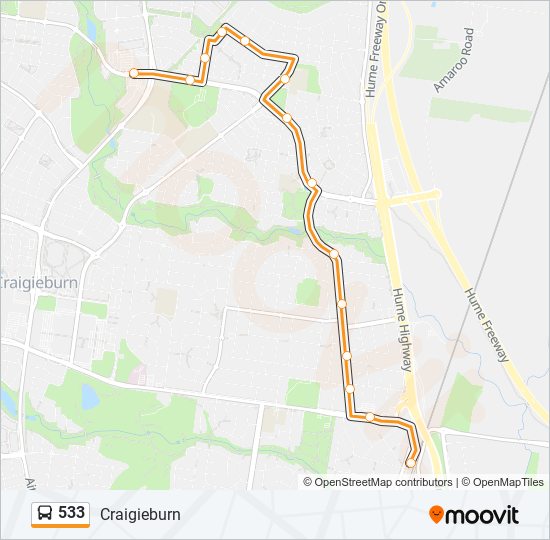 533-route-schedules-stops-maps-craigieburn-updated