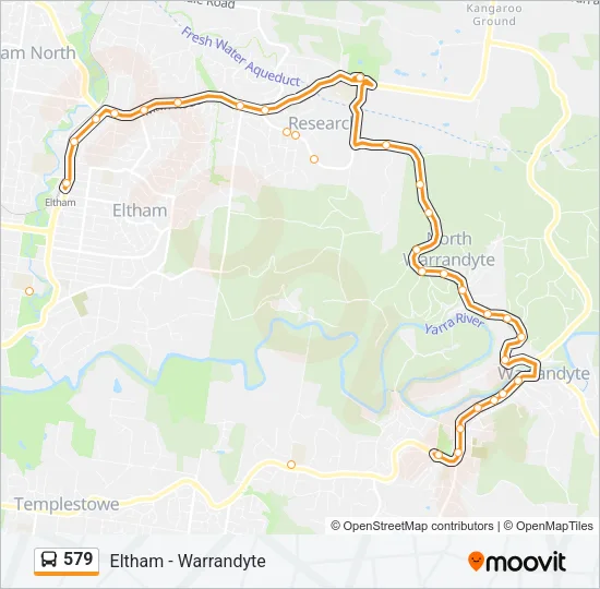 579 Bus Line Map