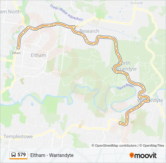 579 Bus Line Map
