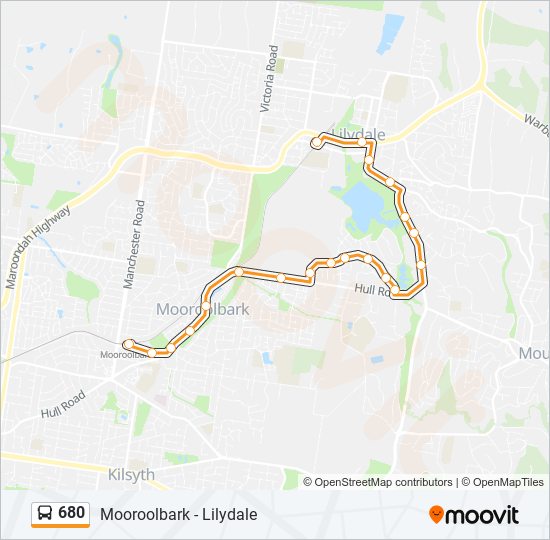 680 Bus Line Map