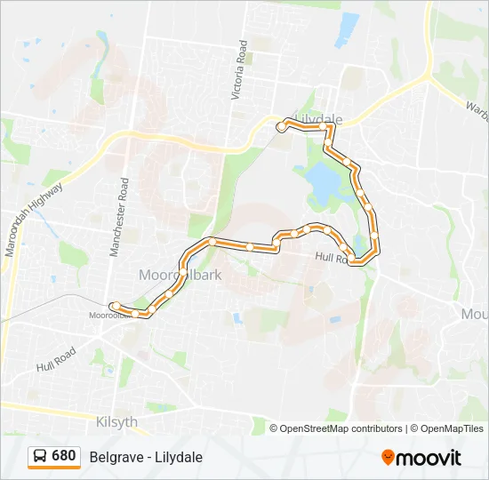 680 Bus Line Map