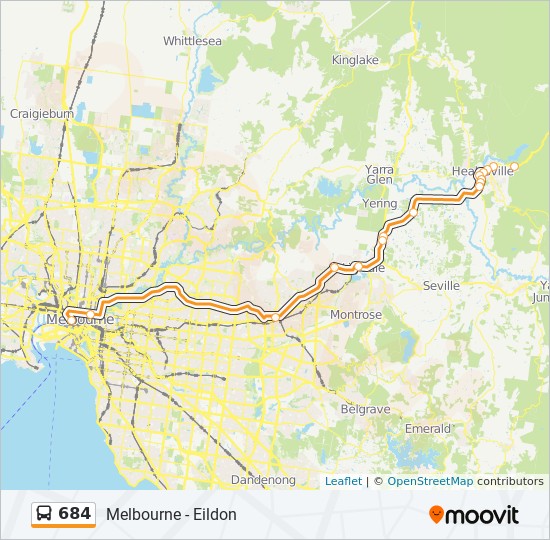 684 Route: Schedules, Stops & Maps - Melbourne