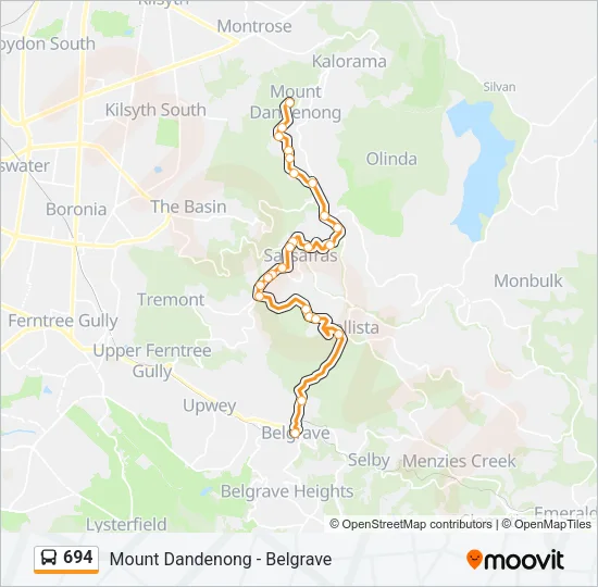 694 Bus Line Map