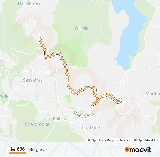 696 Bus Line Map