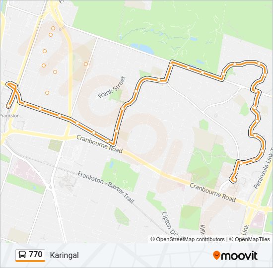 770 bus Line Map