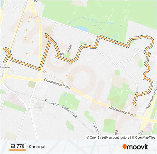 770 Bus Line Map