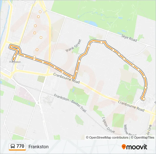 770 Bus Line Map