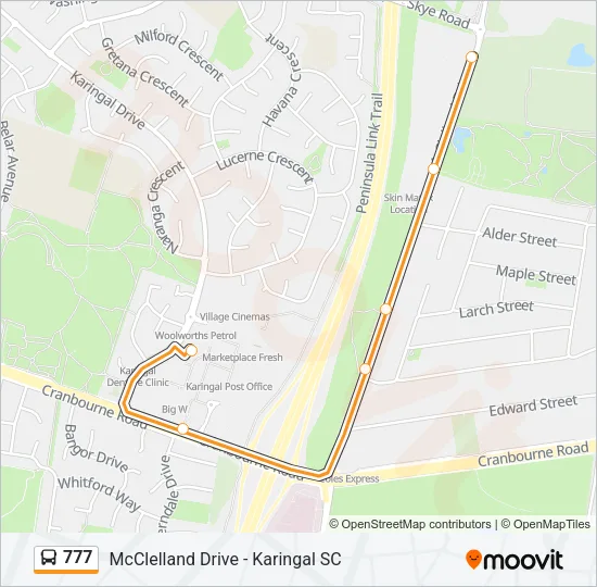 777 Bus Line Map