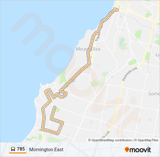 785 Bus Line Map