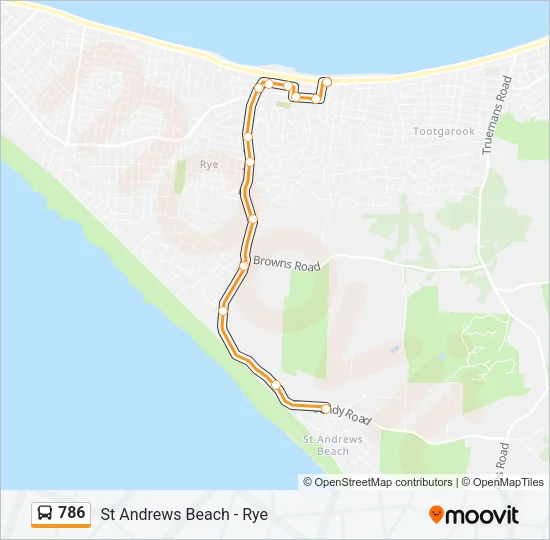 786 Bus Line Map