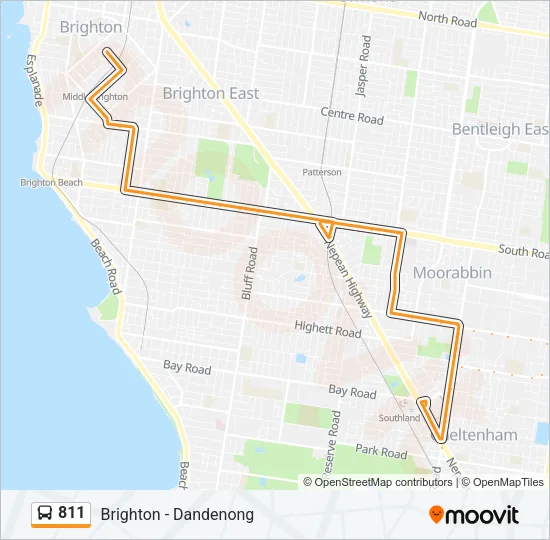 811 Bus Line Map