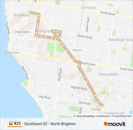823 Bus Line Map