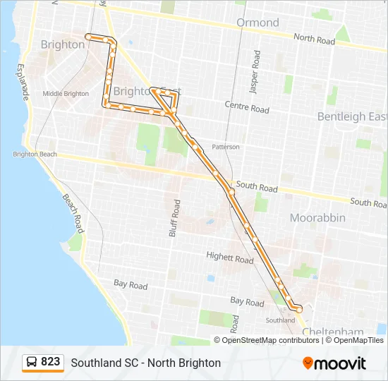 823 Bus Line Map