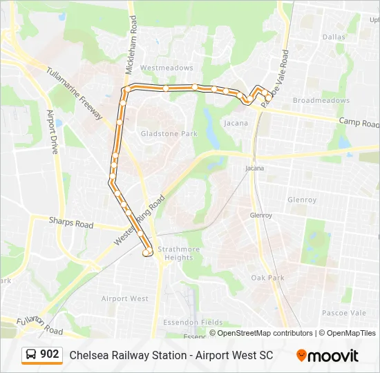 902 Route: Schedules, Stops & Maps - Broadmeadows Station (Updated)