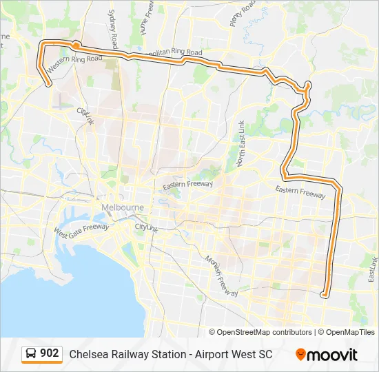 902 Route: Schedules, Stops & Maps - Glen Waverley Station (Updated)