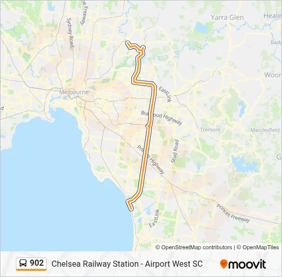 902 Route: Schedules, Stops & Maps - Greensborough Station (Updated)