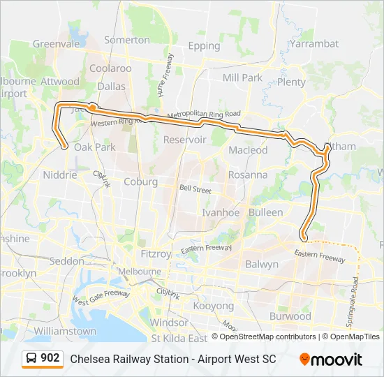 902 Bus Line Map
