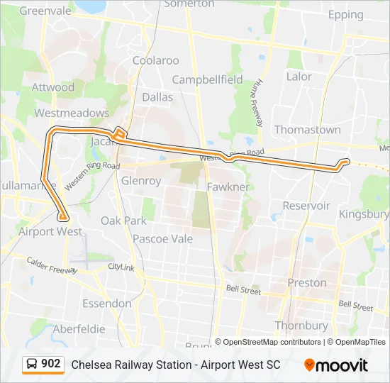 902 Bus Line Map