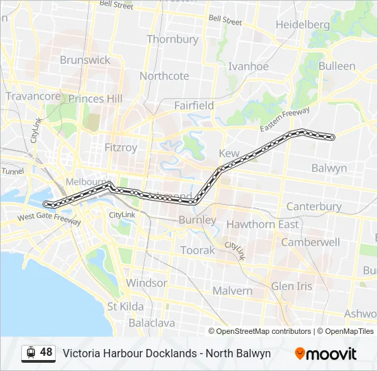 48 Tram Line Map