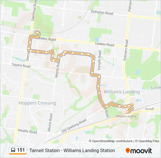 151 Bus Line Map