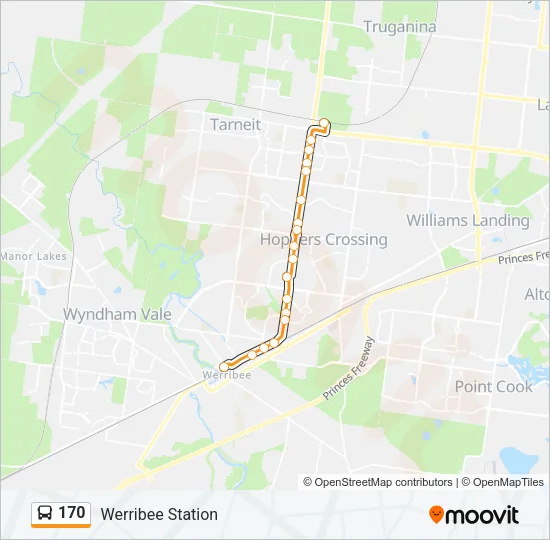 170 Bus Line Map