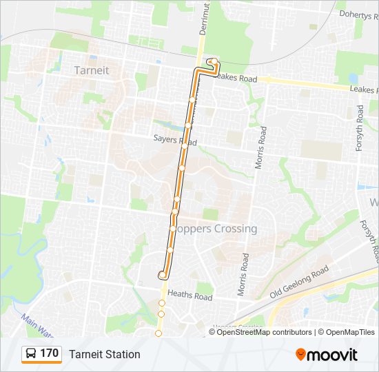 170 Bus Line Map