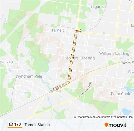 170 Bus Line Map