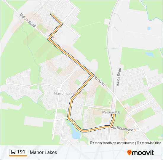 191 Bus Line Map