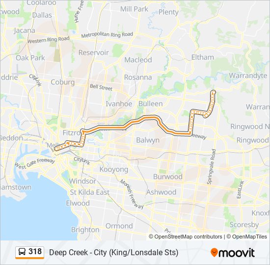 318 Route: Schedules, Stops & Maps - Deep Creek (Updated)