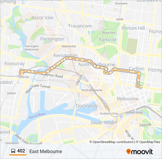 402 Bus Line Map